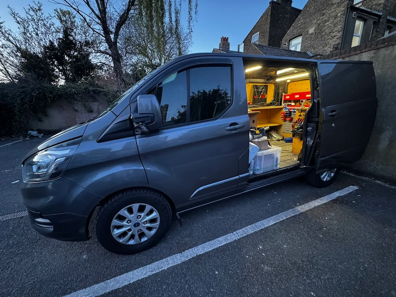 Car Key & Repair mobile workshop — fully equipped Ford Transit Custom, East London auto locksmith, est. 2012