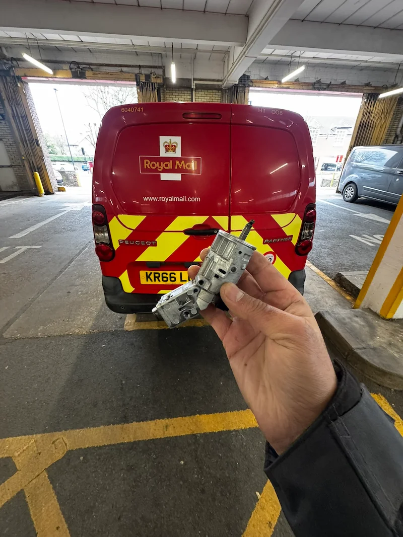Royal Mail vehicle ignition repair — commercial fleet locksmith Essex